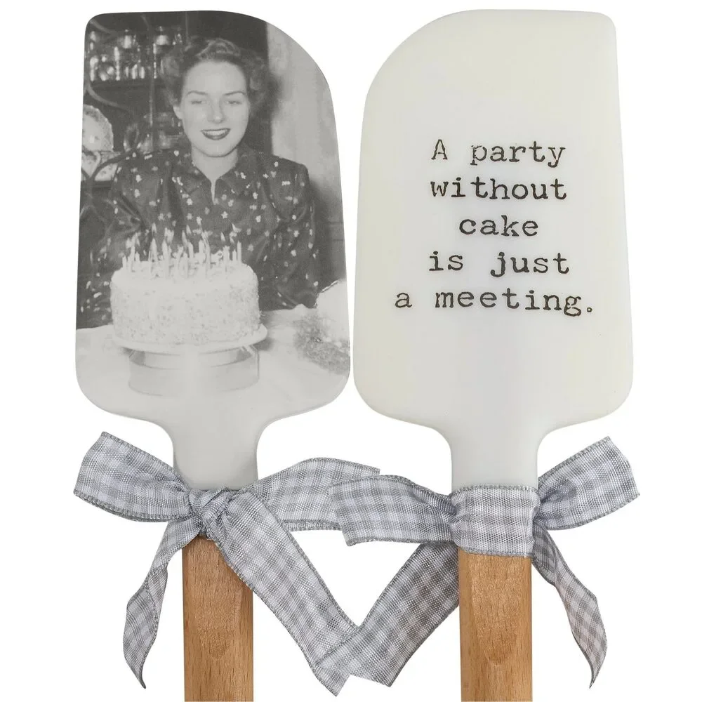 A Party Without Cake Is Just A Meeting Spatula | Funny Vintage Silicone Kitchen